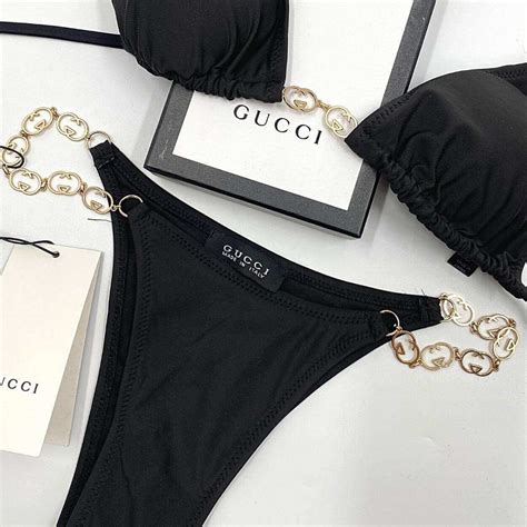 gucci chain bikini